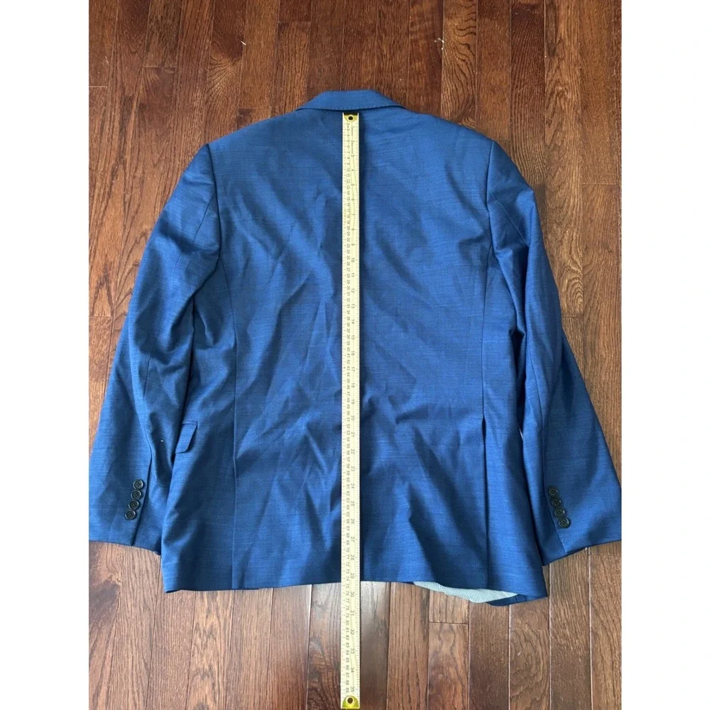 Brooks Brothers Explorer Regent Fit Blue Wool Blend Sport Coat Blazer 42R